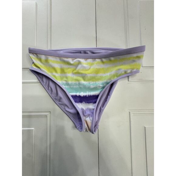 Eddie Bauer Other - New Eddie Bauer Kids girls sz L 14/16 Swimsuit Bikini Bottoms colorful stripe